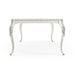 Jonathan Charles White Inversion Lattice Leg Dining Table