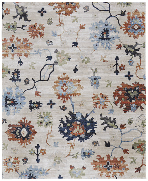 Feizy Melrose 39P1F Rug in Ivory/Multi