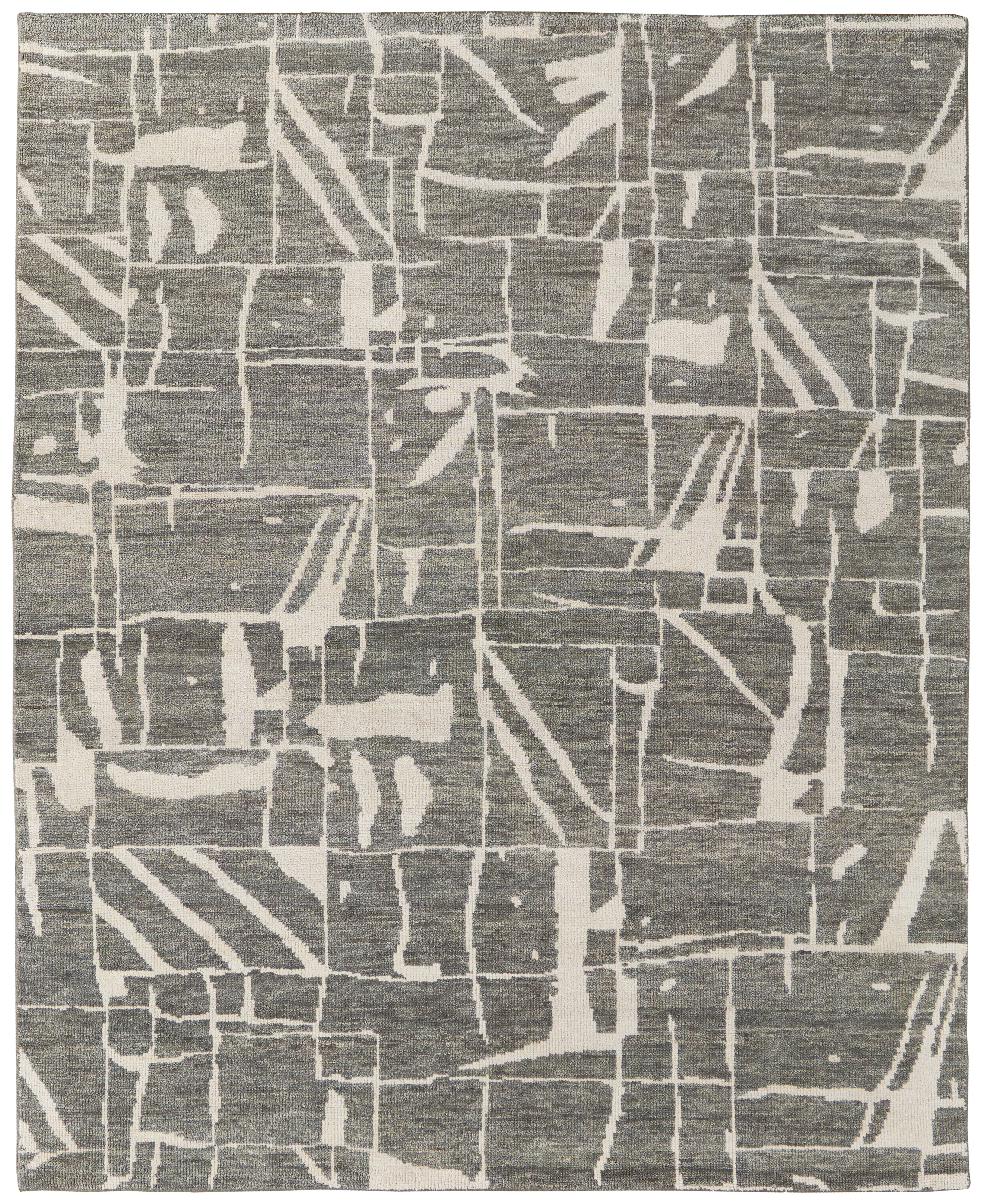 Feizy Sutton T6003 Rug in Pewter/Green