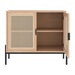 Sunpan Avida Sideboard - Small - Black - Rustic Oak/Natural