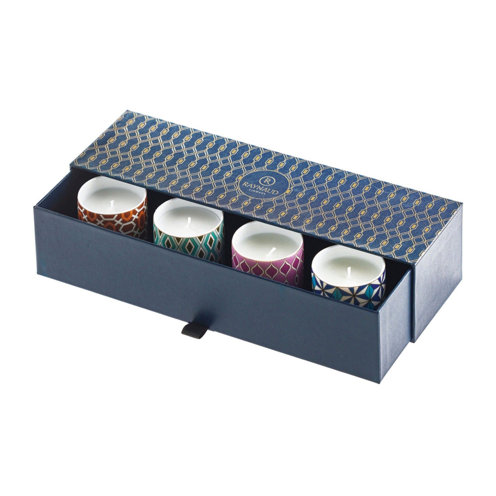 Raynaud Mosaic Gift Box For Candle Pots - Set of 4