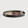 Ethnicraft Layered Dots Round Glass Tray 437