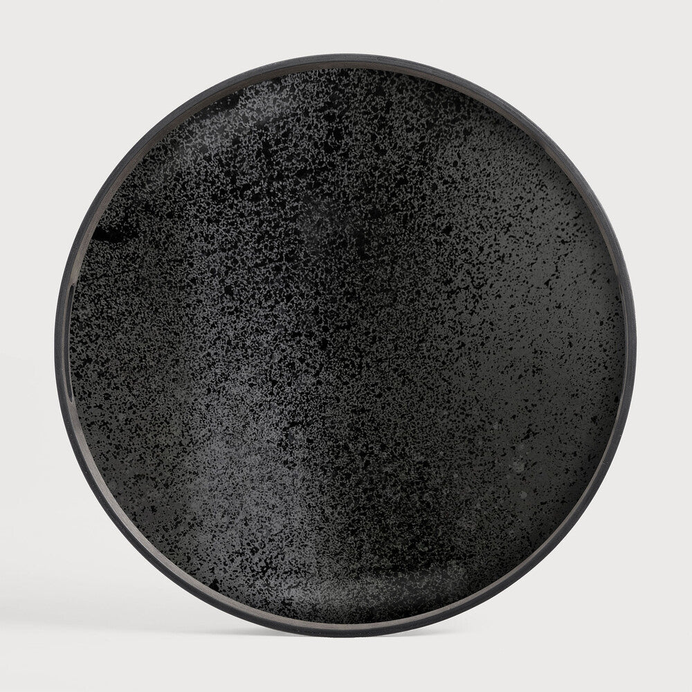 Ethnicraft Aged Round Mirror Tray