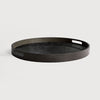 Ethnicraft Aged Round Mirror Tray