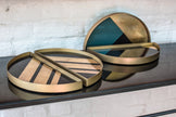Ethnicraft Geometric Valet Tray Set