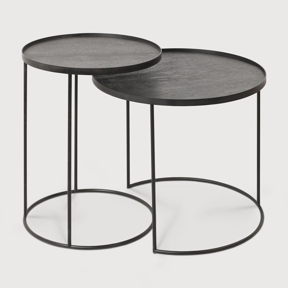 Ethnicraft Tray Side Table Set