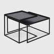 Ethnicraft Tray Square Coffee Table Set