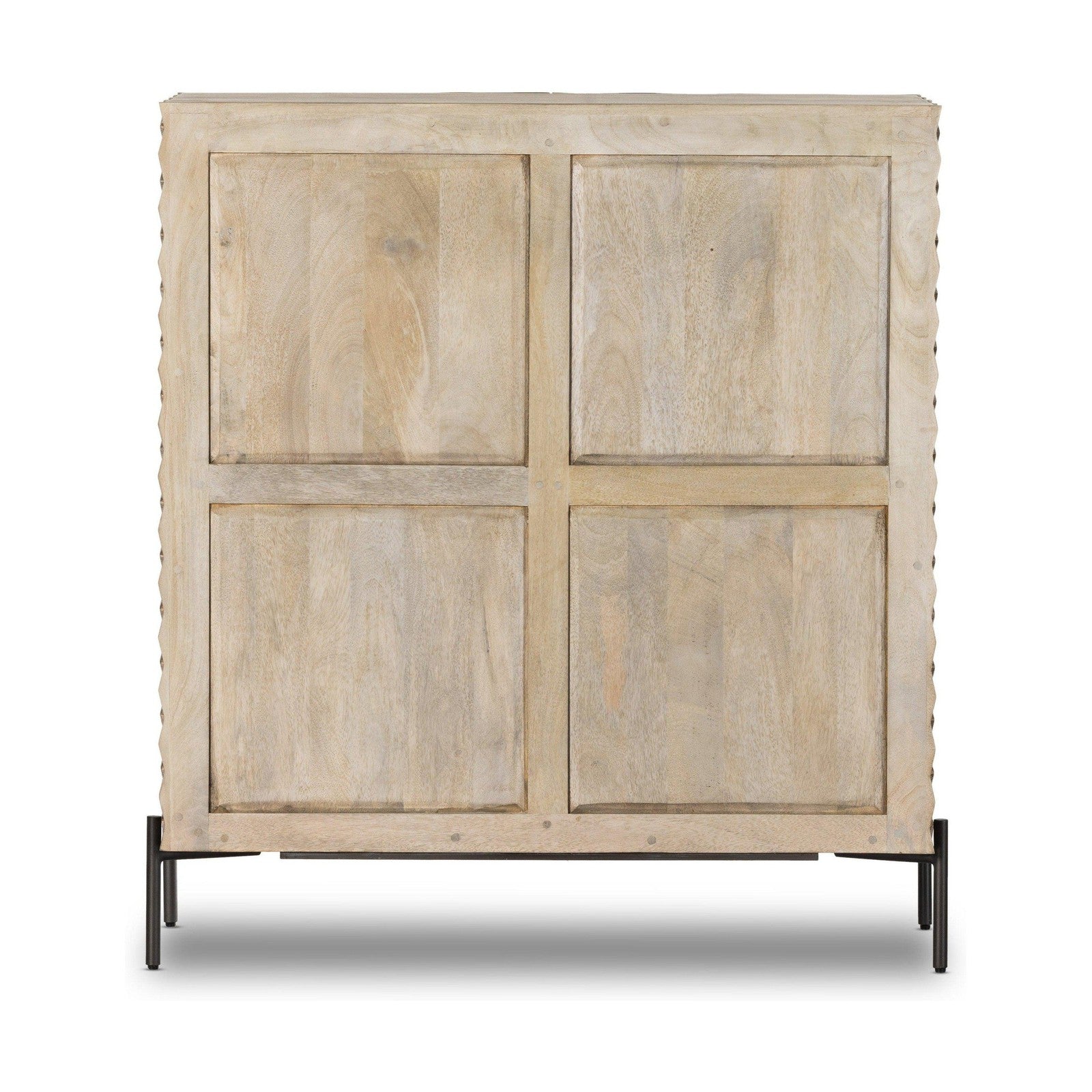 Raffael Bar Cabinet-Carvd Stonewash Grey
