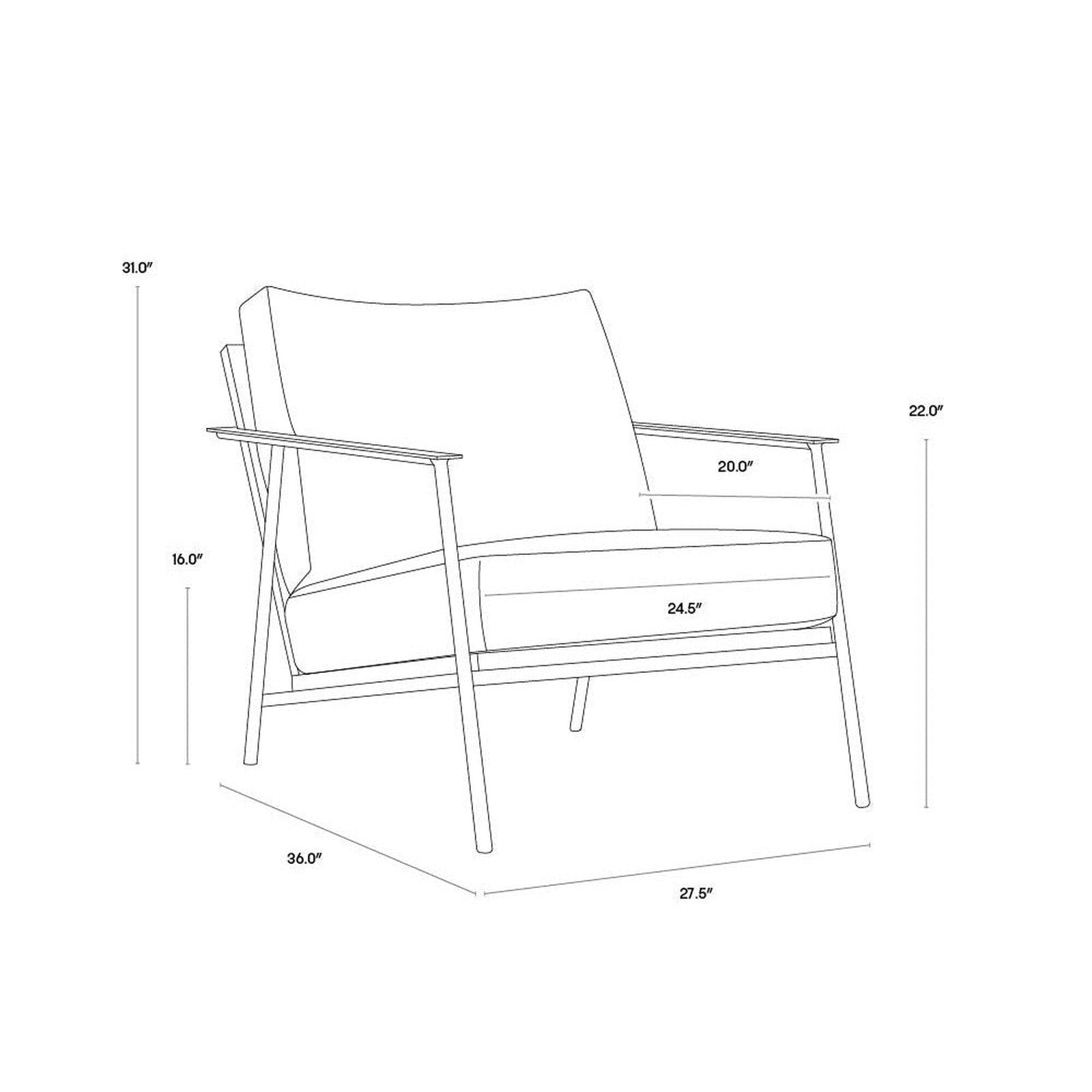 Sunpan Milan Armchair