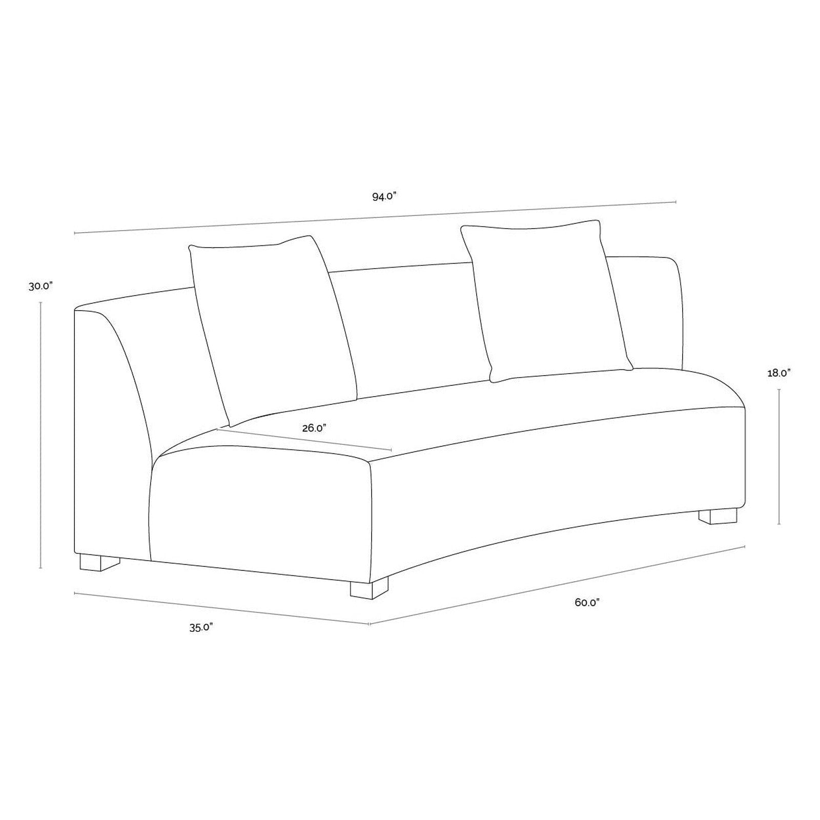 Sunpan Sarasota Modular Sofa