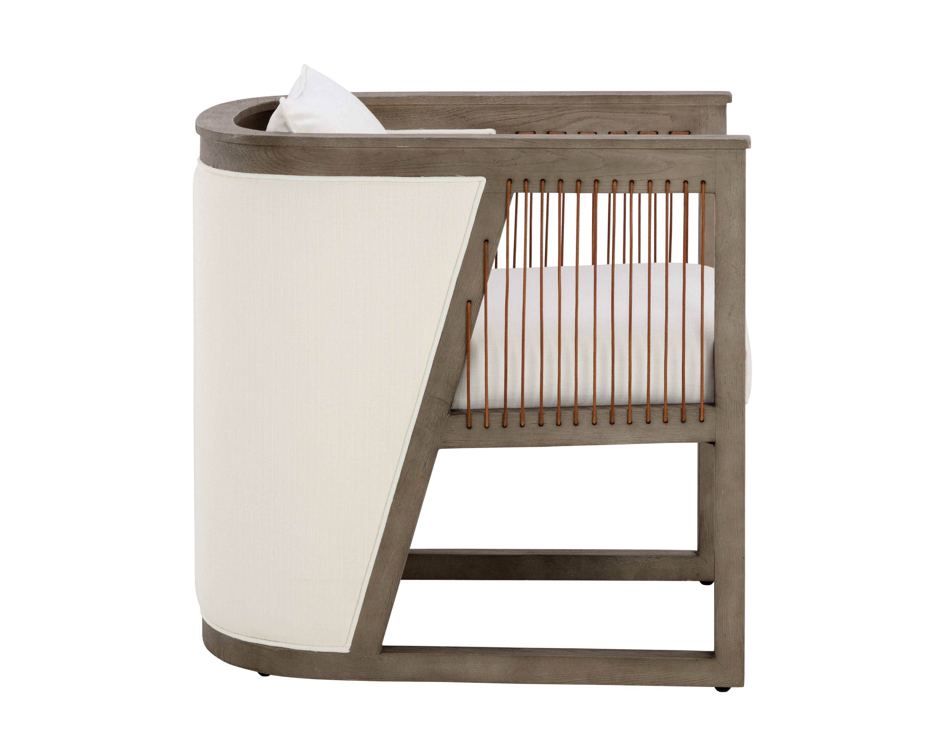 Sunpan Sala Lounge Chair - Linoso Ivory