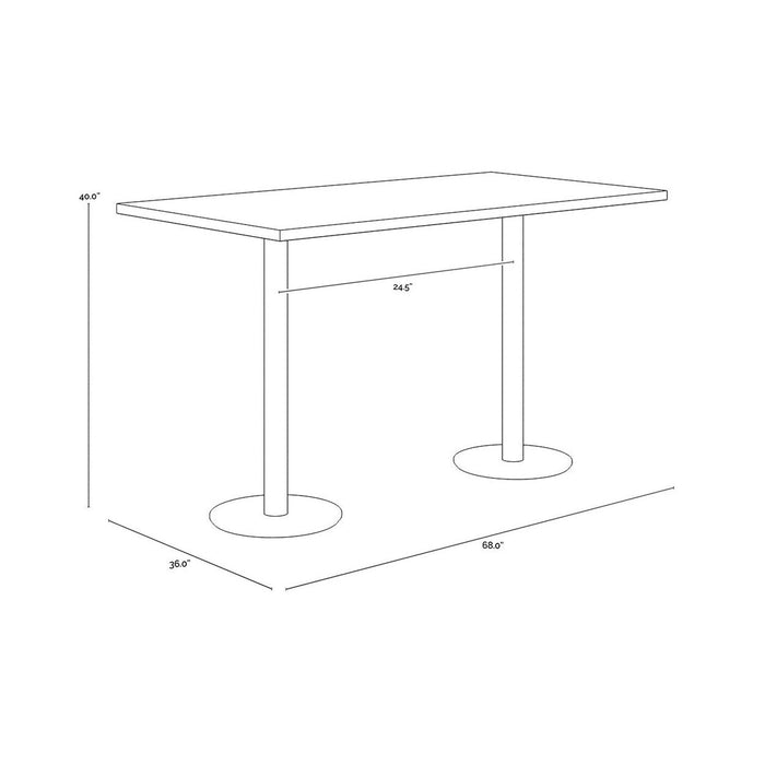 Sunpan Corina Bar Table