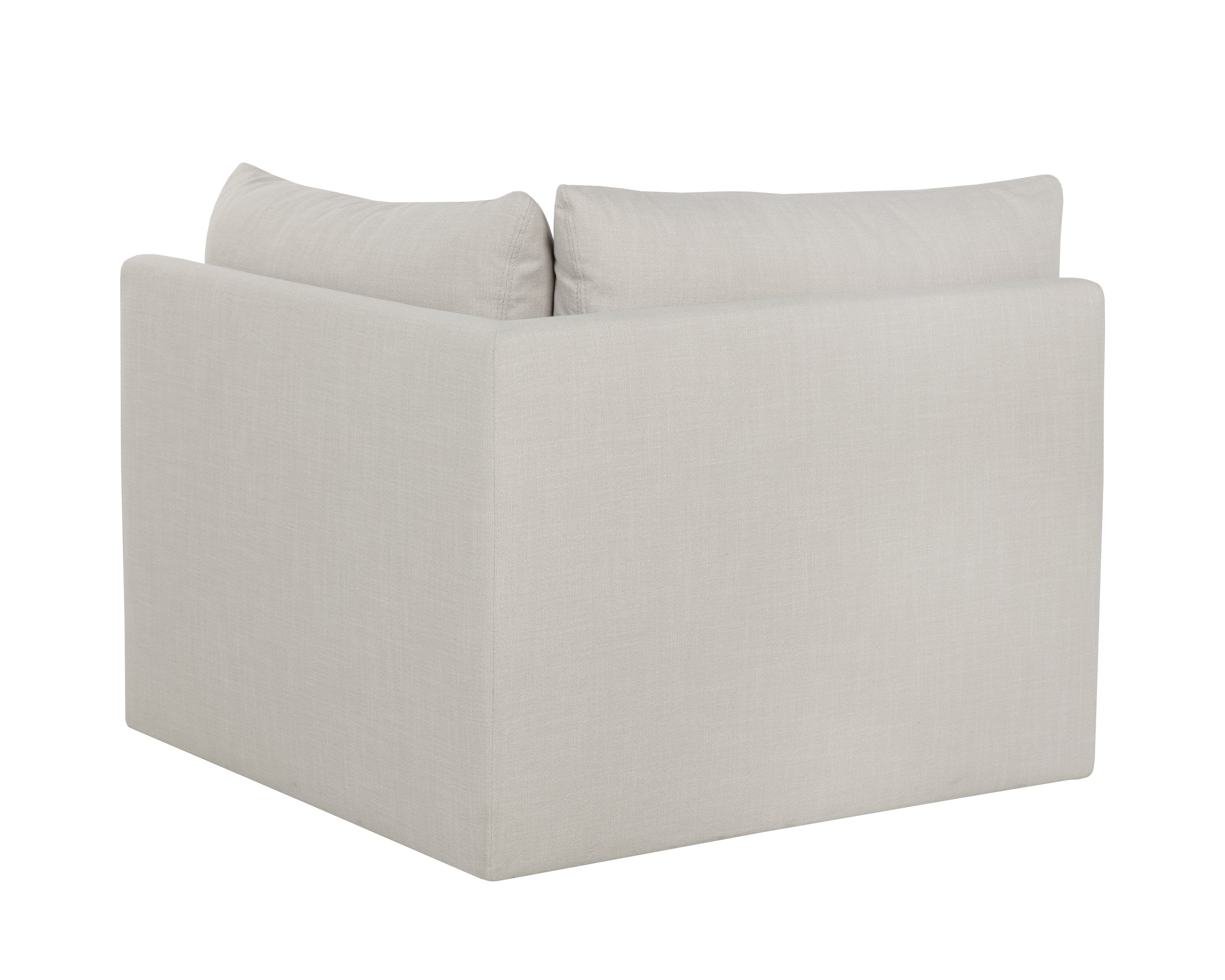 Sunpan Reve Modular - Corner Chair - Effie Linen