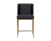 Sunpan Joplin Counter Stool - Cantina Black / Vera White Pepper