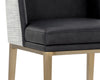 Sunpan Joplin Counter Stool - Cantina Black / Vera White Pepper
