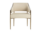 Sunpan Tova Dining Armchair - Dillon Cream / Bravo Ash