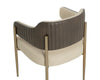 Sunpan Tova Dining Armchair - Dillon Cream / Bravo Ash