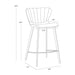 Sunpan Arabella Counter Stool - Bravo Cognac / November Grey