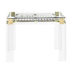 Interlude Home Pierre Acrylic Backgammon Table