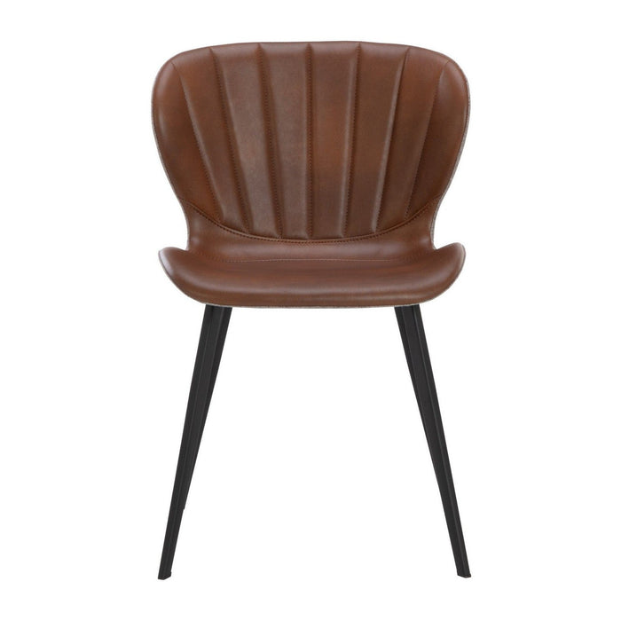 Sunpan Arabella Dining Chair - Bravo Cognac / November Grey