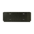 Theodore Alexander Repose Glass Door Media Console With Drawers and Side Storage