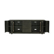 Theodore Alexander Repose Glass Door Media Console With Drawers and Side Storage