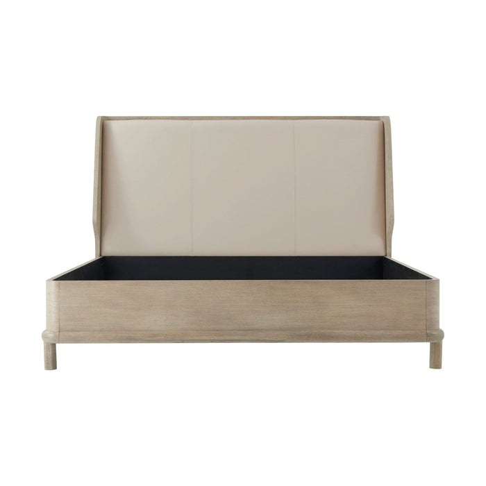 Theodore Alexander Repose Wooden with Upholstered Headboard Bed