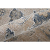 Feizy Pasha 39M7F Transitional Floral & Botanical in Ivory/Taupe/Blue
