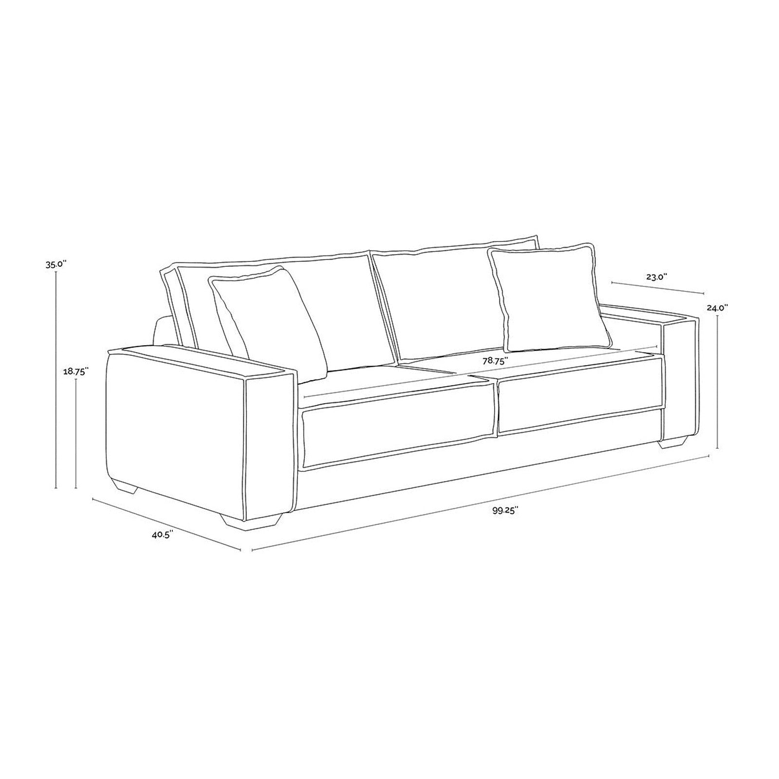 Sunpan Calista Sofa