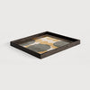 Ethnicraft Overlapping Dots Square Glass Tray