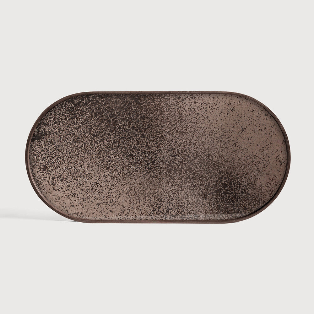 Ethnicraft Aged Oblong Mirror Tray - Bronze