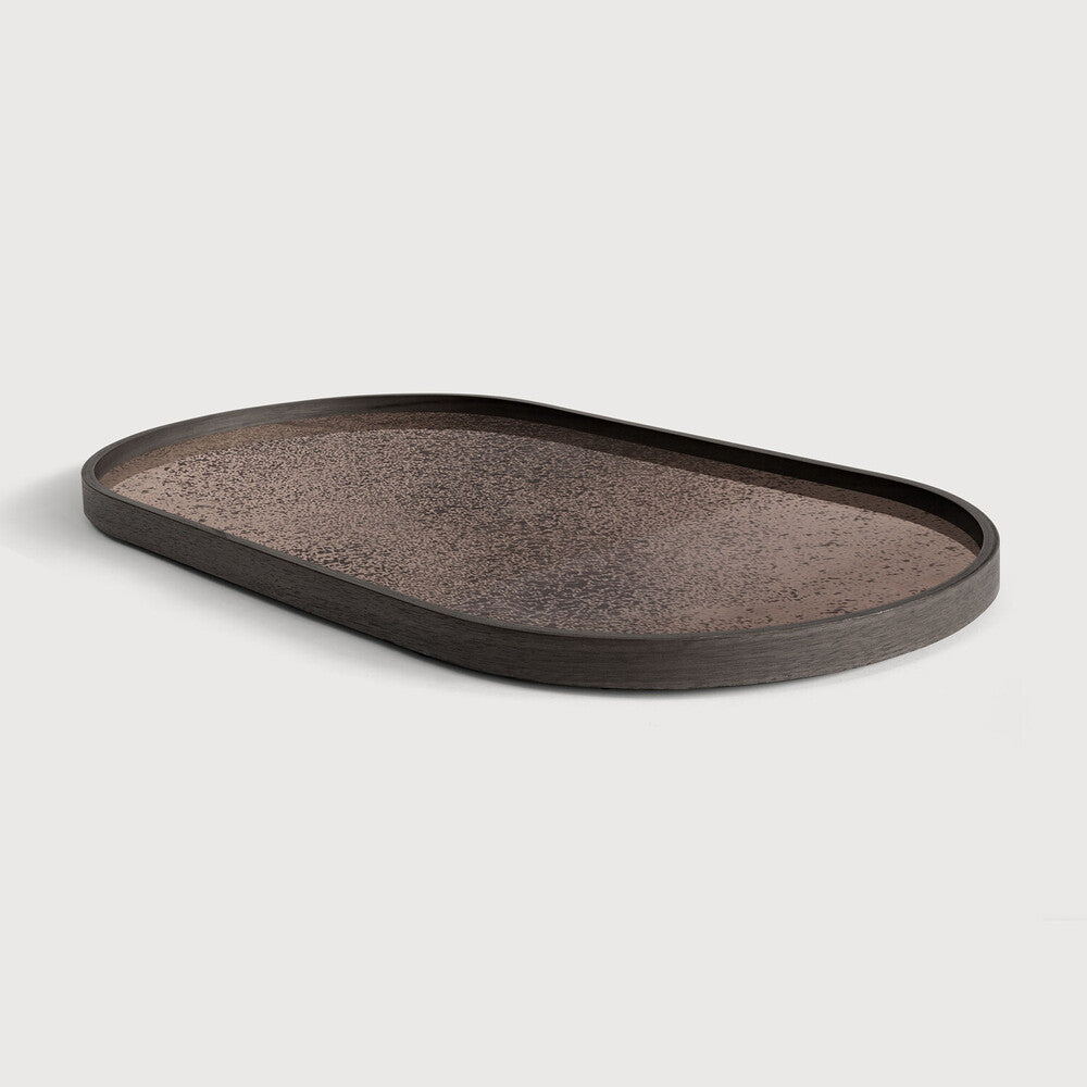 Ethnicraft Aged Oblong Mirror Tray - Bronze