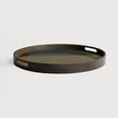 Ethnicraft Angle Round Glass Tray 572