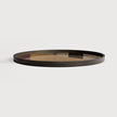 Ethnicraft Angle Round Glass Tray 574