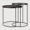 Ethnicraft Tray Side Table Set