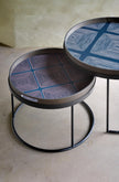 Ethnicraft Tray Round Coffee Table Set
