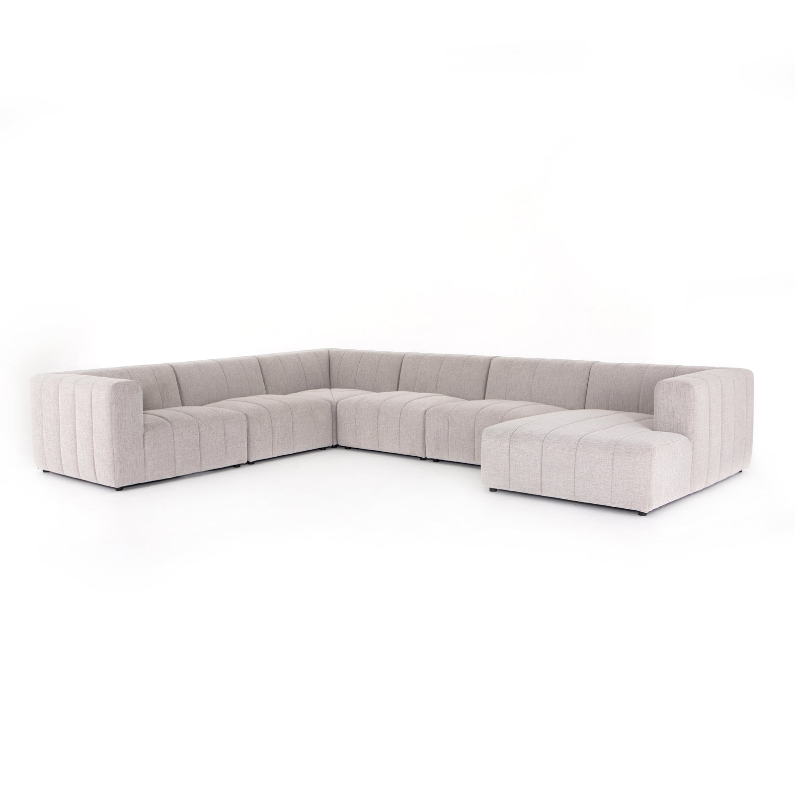 Langham Channeled 6-Piece Sectional Right Chaise