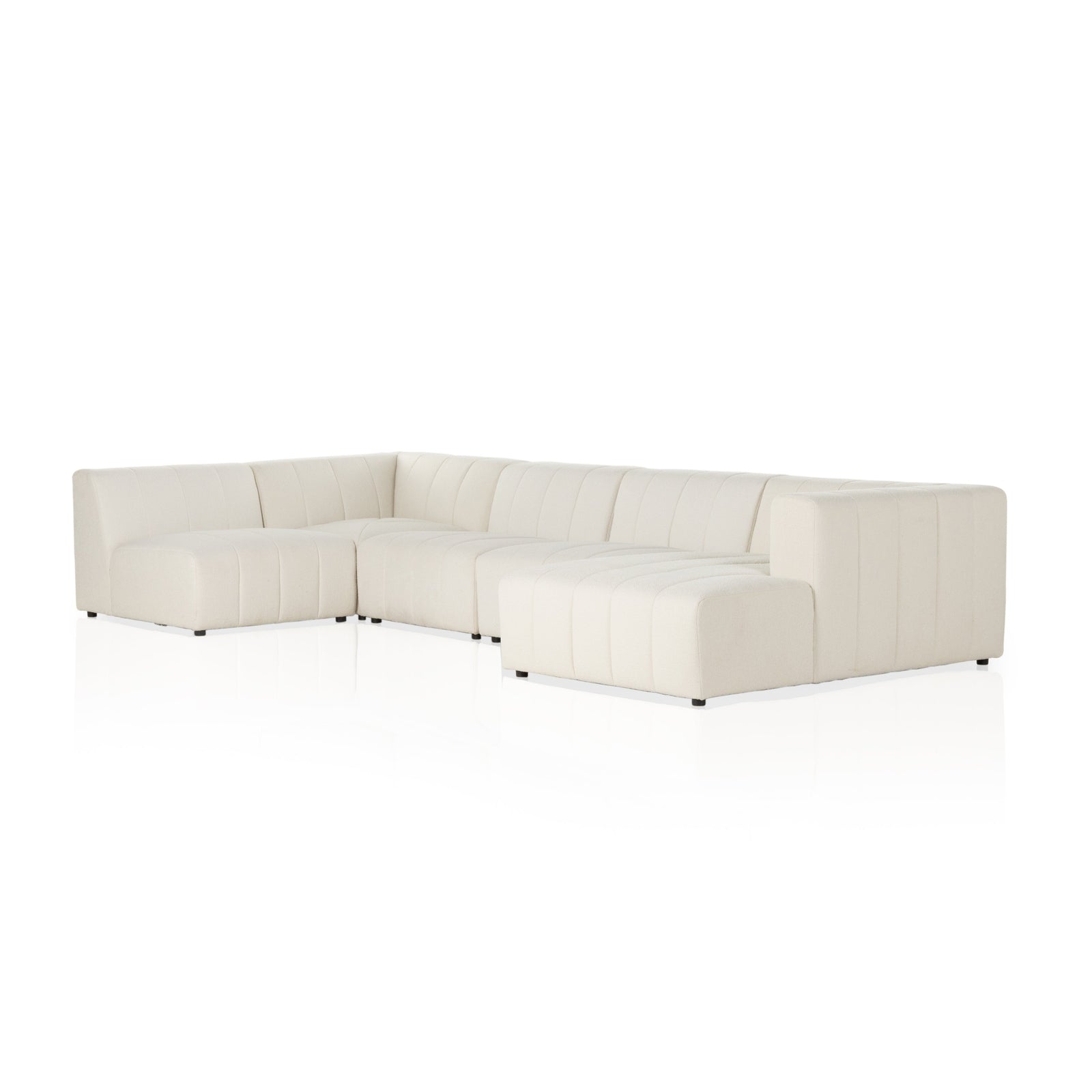 Langham Channeled 5-Piece Sectional Right Chaise