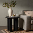 Paden End Table - Aged Black Acacia