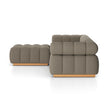 Roma Outdoor 3-Piece Sectional with Ottoman