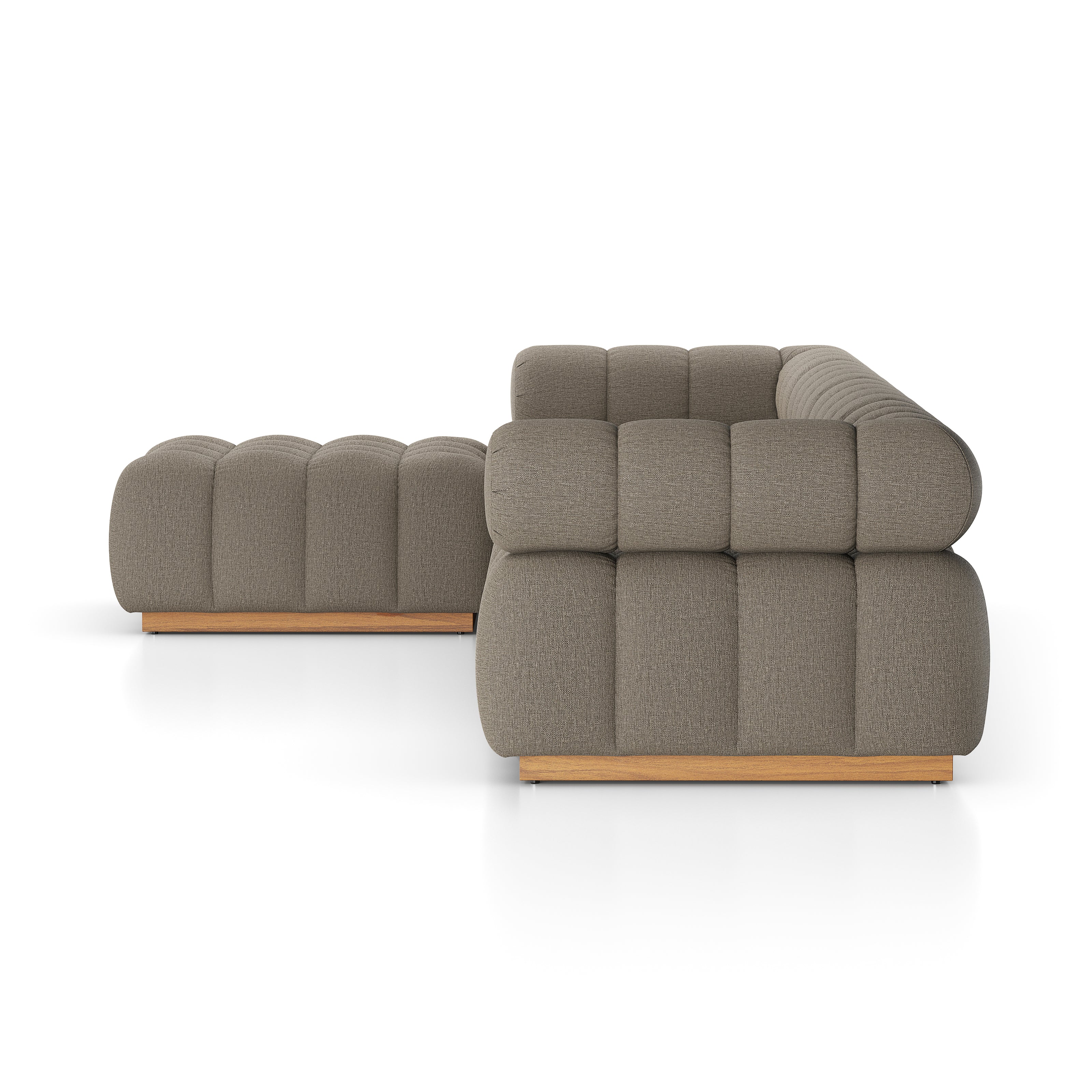 Roma Outdoor 4-Piece Sectional with Ottoman