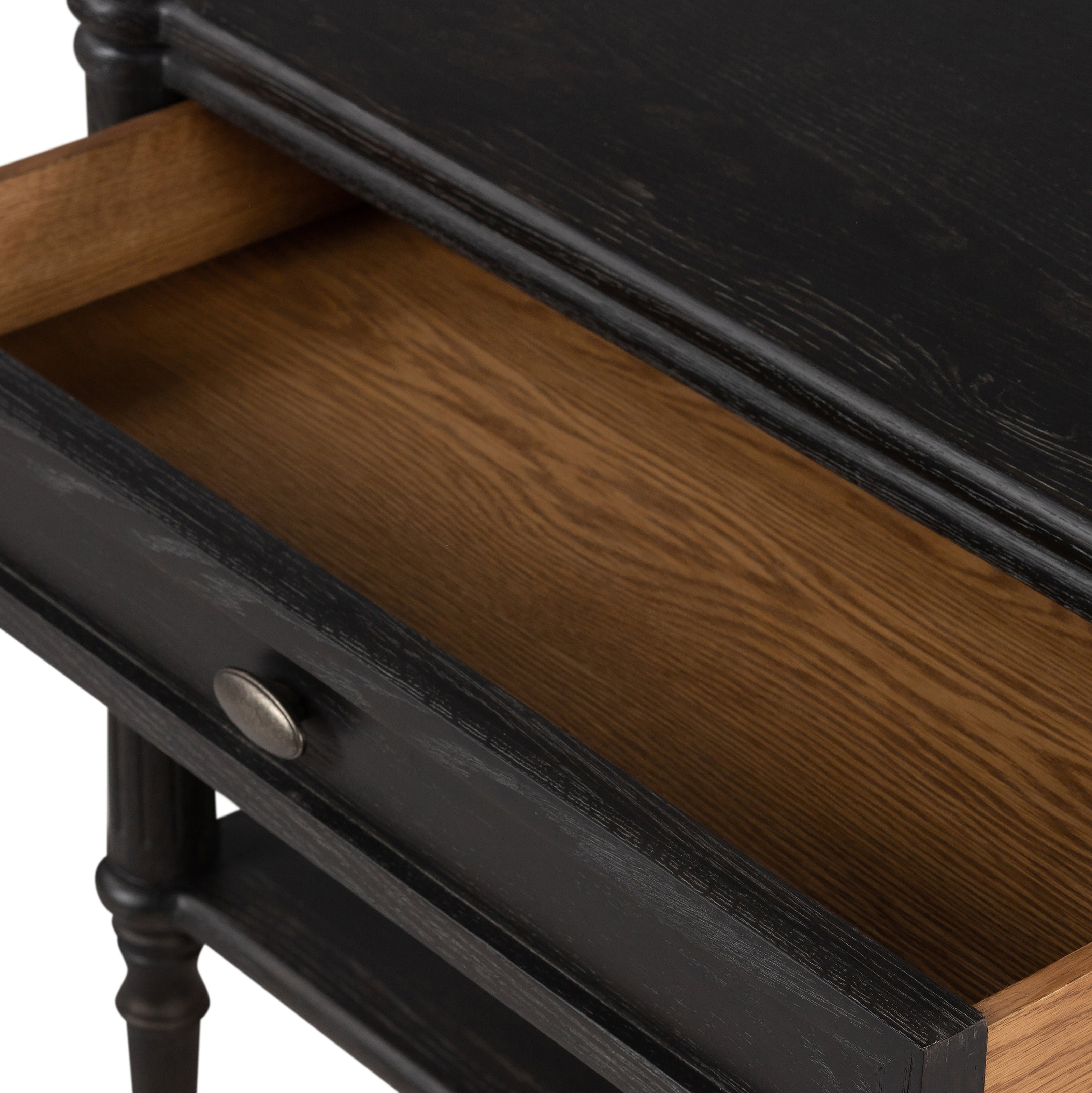 Toulouse Nightstand - Distressed Black