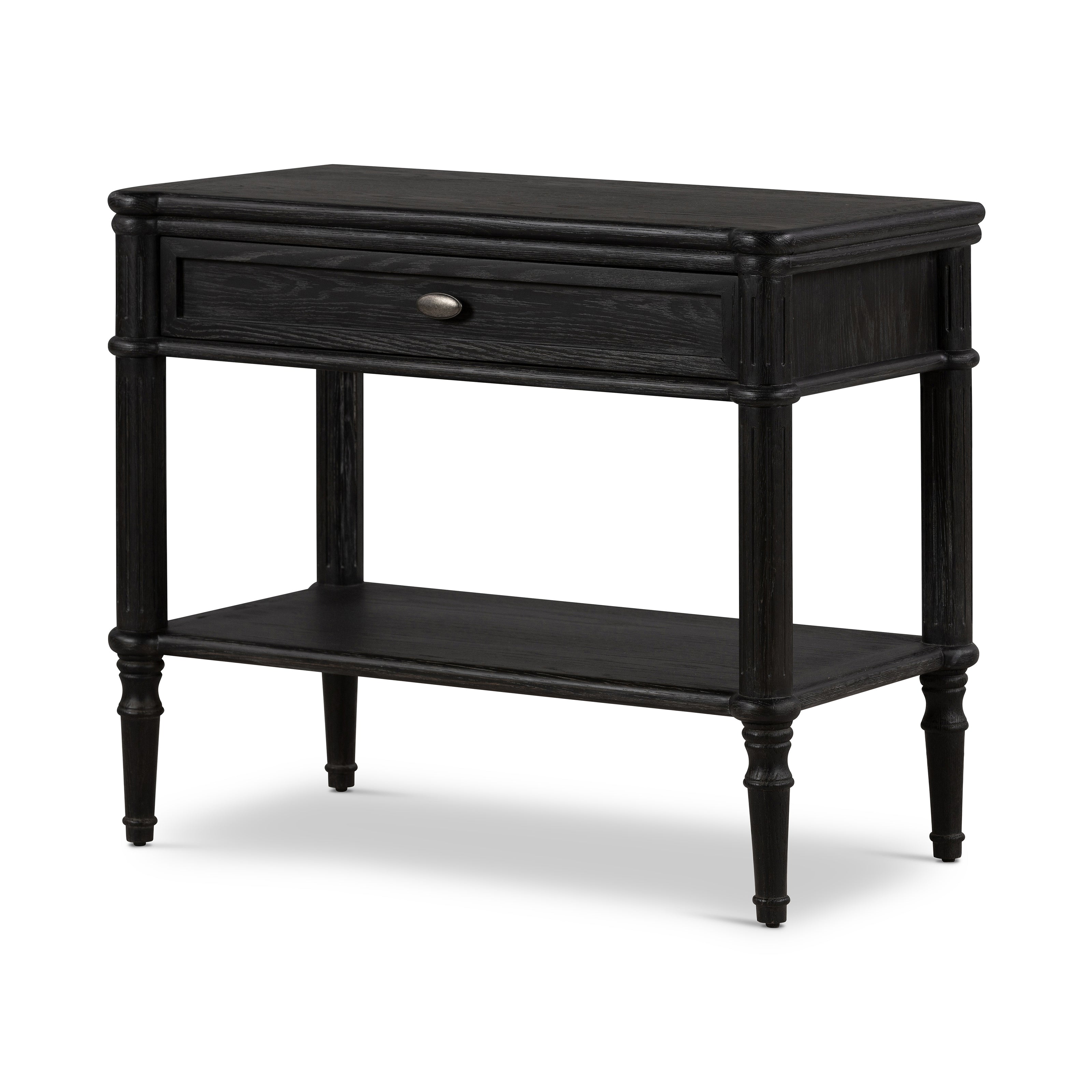 Toulouse Nightstand - Distressed Black