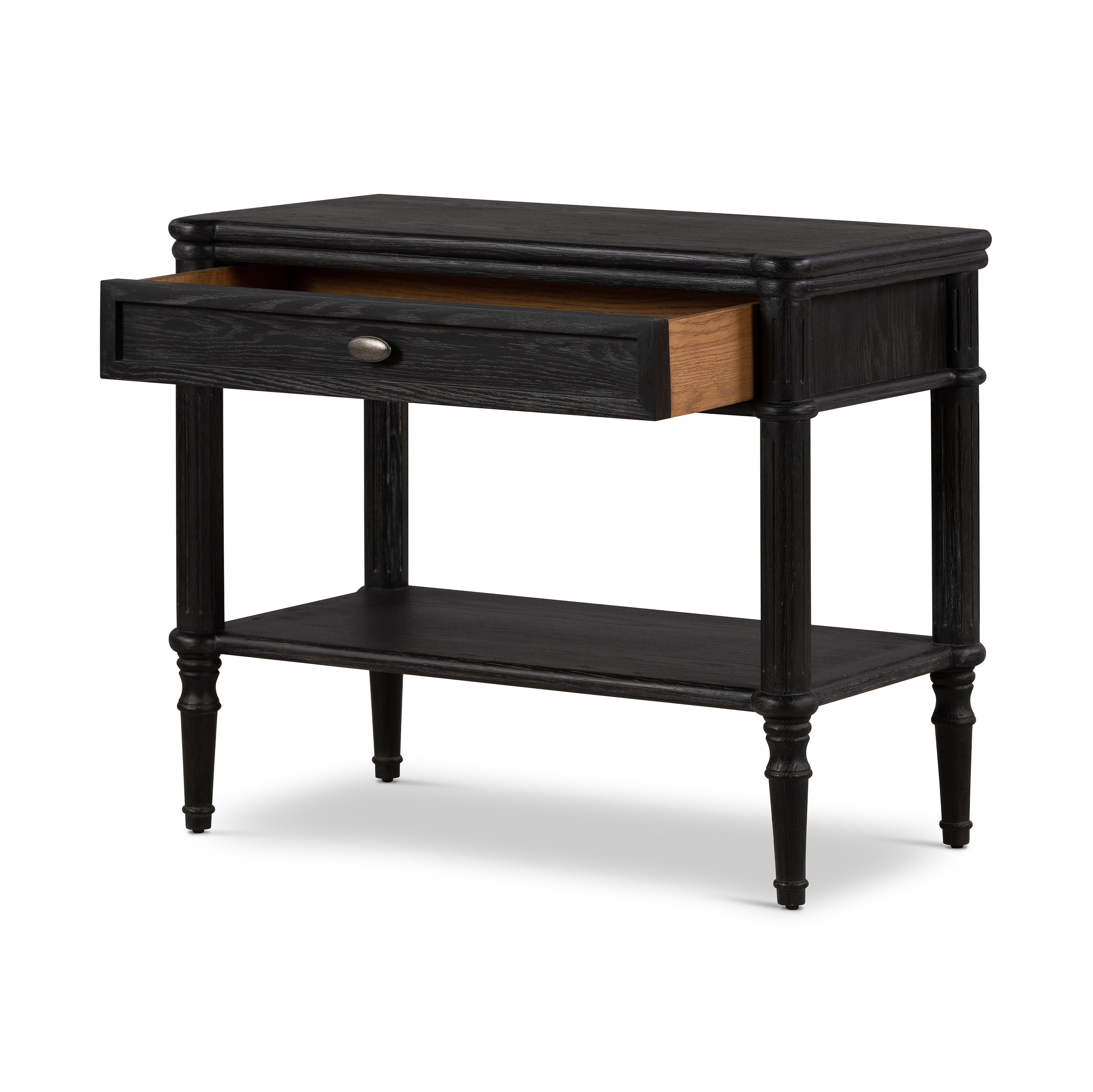 Toulouse Nightstand - Distressed Black