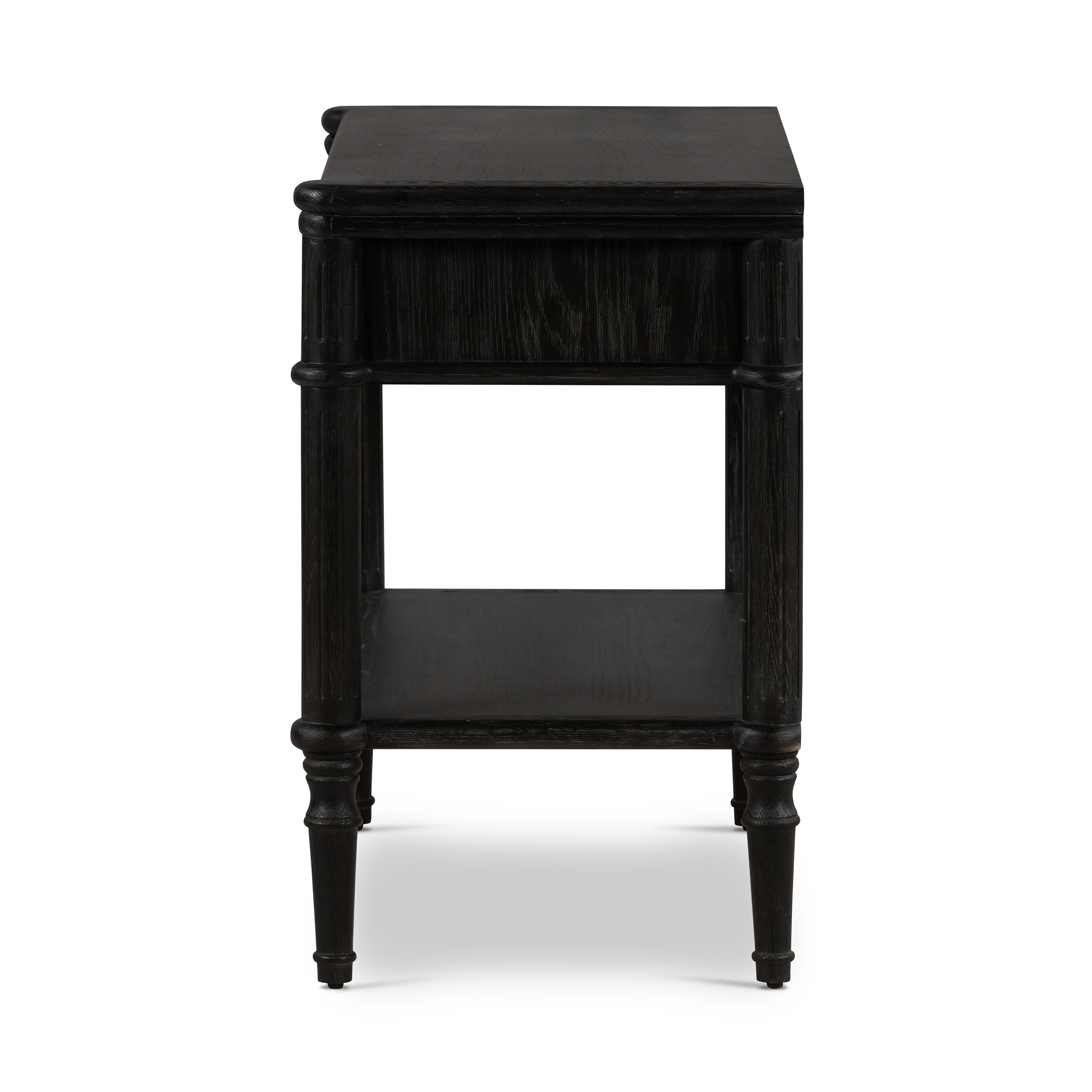 Toulouse Nightstand - Distressed Black