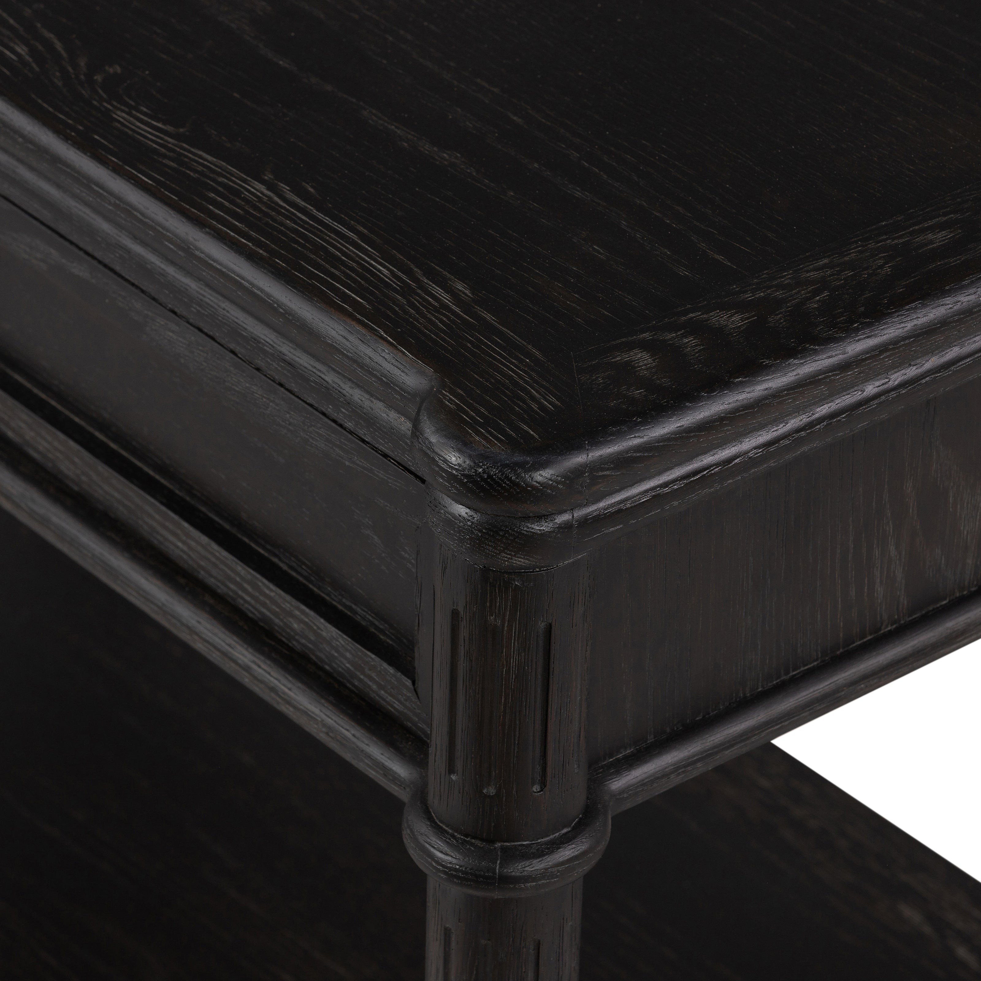 Toulouse Nightstand - Distressed Black