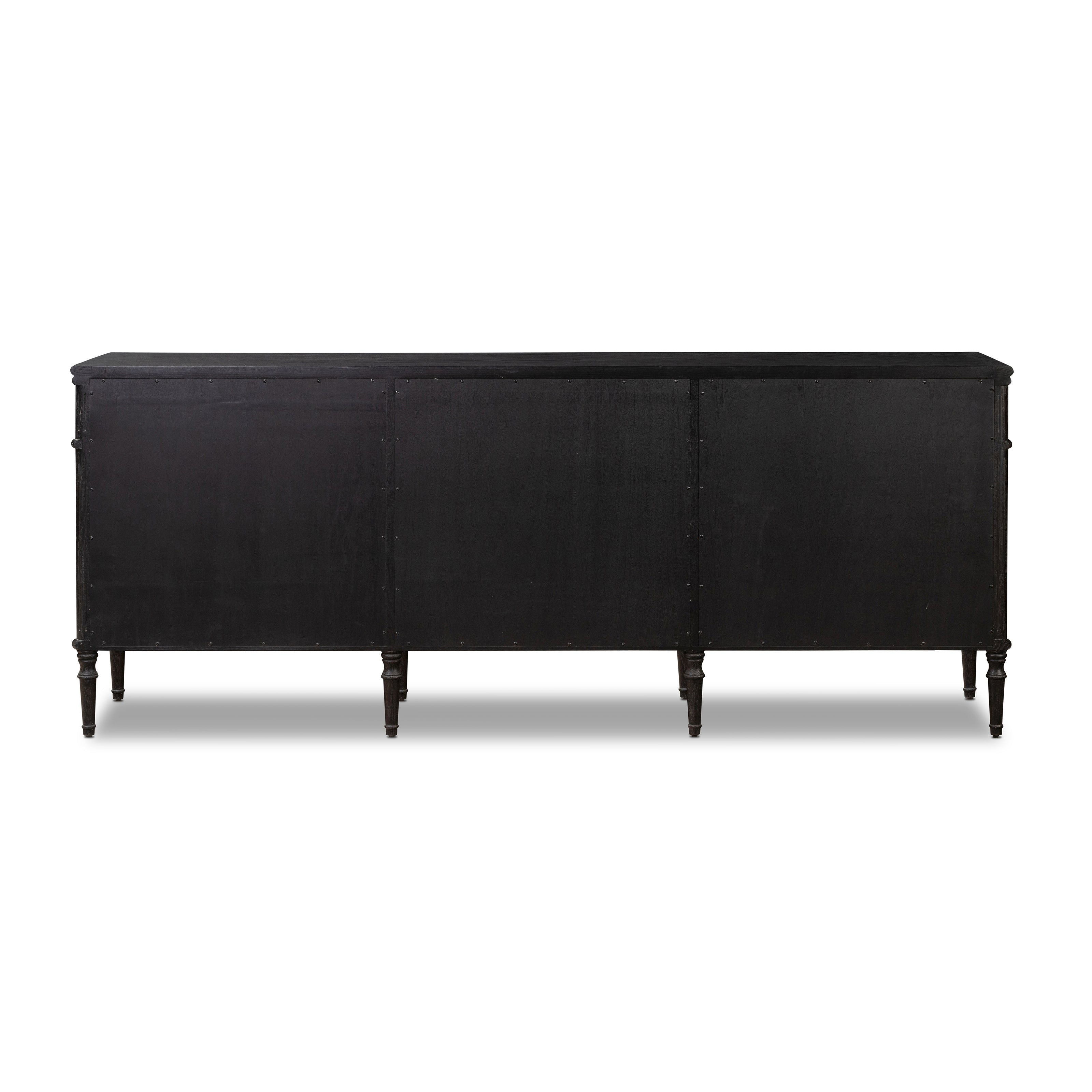 Toulouse 9 Drawer Dresser - Distressed Black