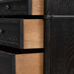 Toulouse 6 Drawer Dresser - Distressed Black