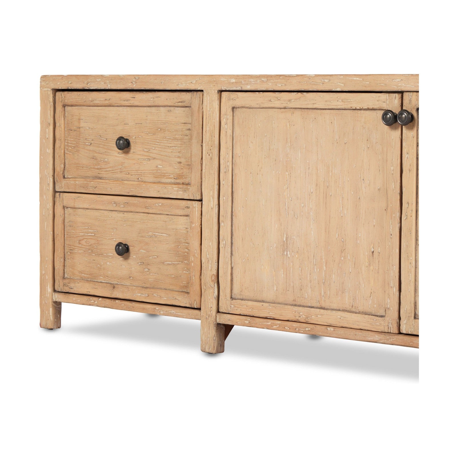 Gaines Media Console-Aged Light Pine