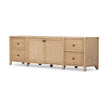 Gaines Media Console-Aged Light Pine